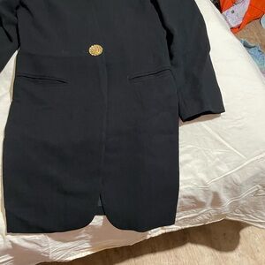 Tahari Black Blazer with Gold Button
